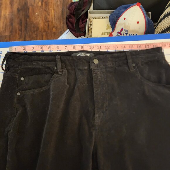 Liverpool Los Angeles Marley Girlfriend Cuffed Mid Rise Stretch Corduroy Jeans N - Picture 6 of 13